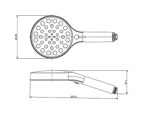 Душевая система Vincea VSFW-421I3GM Вороненая сталь