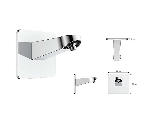 Душевая система Vincea VSFW-421I3GM Вороненая сталь