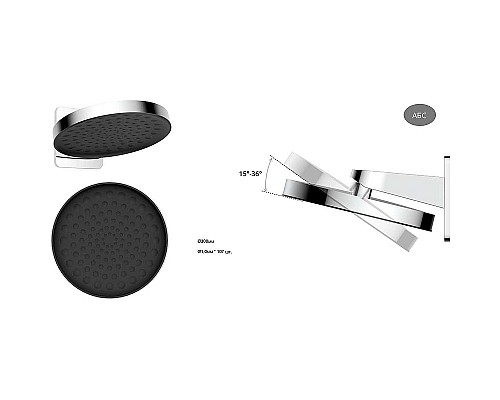 Душевая система Vincea VSFW-421I3GM Вороненая сталь