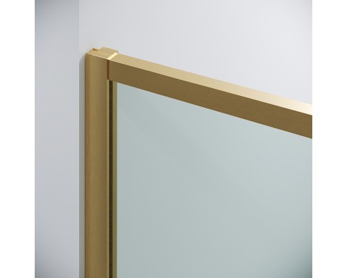 Душевая дверь Grossman Galaxy 130 100.K33.01.130.32.00 профиль Золото сатин стекло прозрачное