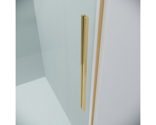 Душевая дверь Grossman Galaxy 130 100.K33.01.130.32.00 профиль Золото сатин стекло прозрачное