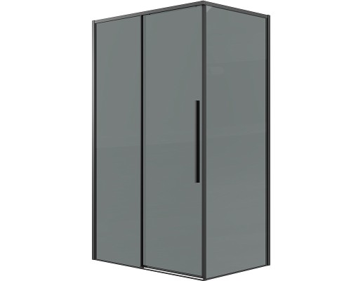 Душевая стенка Grossman Galaxy 90 200.K33.01.90.21.10 профиль Черный матовый стекло тонированное