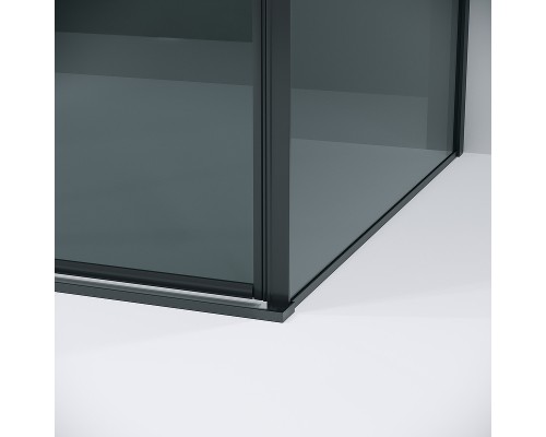 Душевая стенка Grossman Galaxy 90 200.K33.01.90.21.10 профиль Черный матовый стекло тонированное