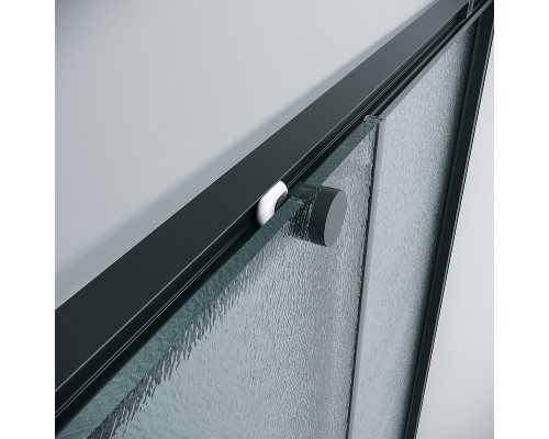 Душевой уголок Grossman Galaxy 80х80 300.K33.01.8080.21.02 профиль Черный матовый стекло шиншилла