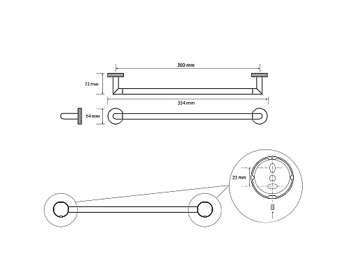 Полотенцедержатель Bemeta Stella 166204012 Хром