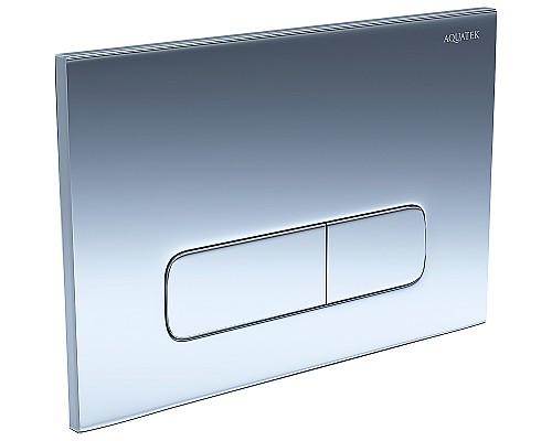 Комплект унитаза с инсталляцией Aquatek Set Aquatek Поларис-016 4в1 с сиденьем Микролифт и клавишей смыва Хром глянцевый