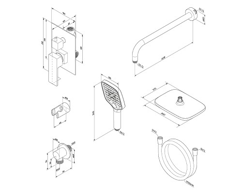 Душевая система Damixa Gala 953520000 Хром