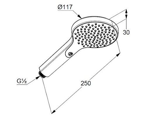 Ручной душ Kludi Dive 6981005-00 Хром