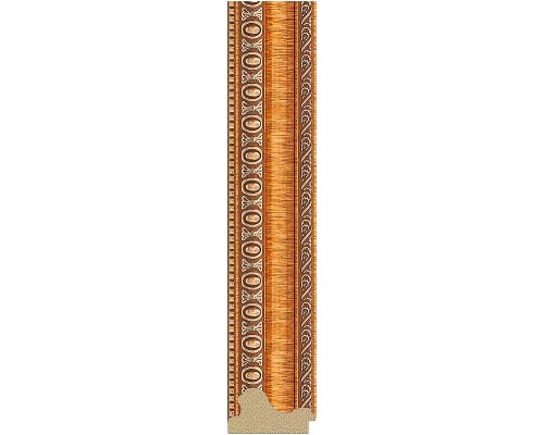 Зеркало Evoform Octagon 56х71 BY 7046 в багетной раме - Золотые бусы на бронзе 60 мм