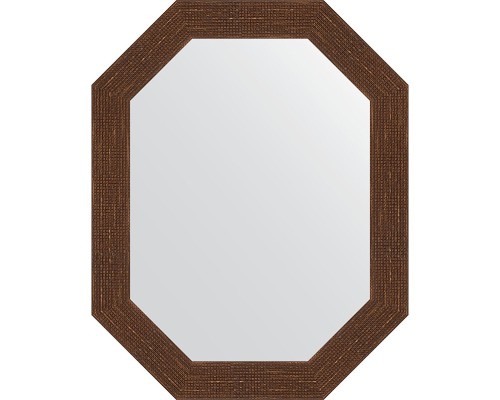 Зеркало Evoform Octagon 57x72 BY 7090 в багетной раме - Мозаика античная медь 70 мм