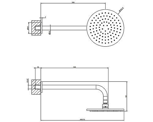 Верхний душ Gessi Emporio Shower 47382#031 Хром Верхний душ Gessi Emporio Shower 47382#031 Хром