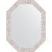 Зеркало Evoform Octagon 62x82 в багетной раме - Соты алюминий 70 мм