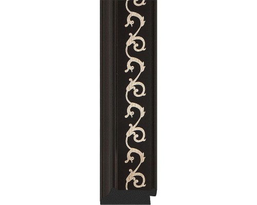 Зеркало Evoform Octagon 54x74 BY 7137 в багетной раме - Черный ардеко 81 мм