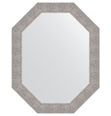 Зеркало Evoform Octagon 76x96 в багетной раме - Чеканка серебряная 90 мм