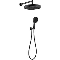 Комплект верхнего и ручного душа Boheme Cell 427-B Черный матовый