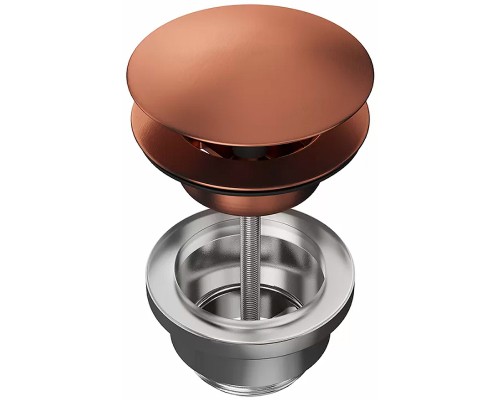 Донный клапан Kerama Marazzi click-clack Брашированная медь