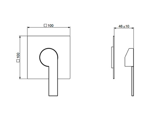 Смеситель для душа Gattoni Color 8031/ESC0 Хром