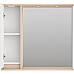Зеркало со шкафом Brevita Balaton 90 L BAL-04090-03-01Л с подсветкой Белое матовое Бежевое матовое