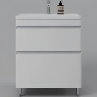 Тумба под раковину Style Line Атлантика 70 Люкс Plus Белая матовая антискрейтч