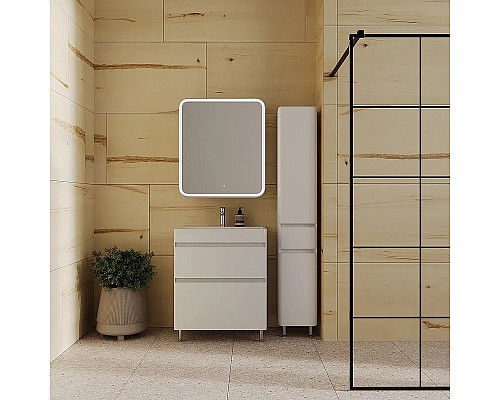 Тумба под раковину Style Line Атлантика 70 Люкс Plus СС-00002342 Белая матовая антискрейтч