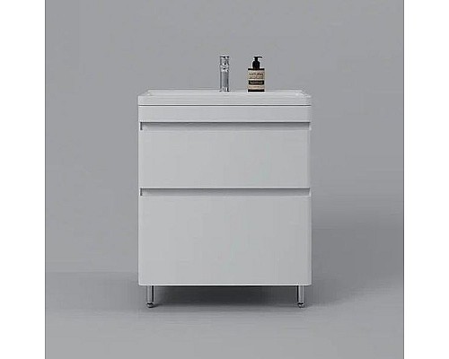 Тумба под раковину Style Line Атлантика 70 Люкс Plus СС-00002342 Белая матовая антискрейтч