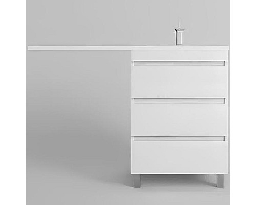 Тумба под раковину Style Line Даллас Леон 120 Люкс Plus СС-00002439 Белая