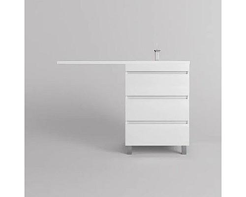 Тумба под раковину Style Line Даллас Леон 120 Люкс Plus СС-00002439 Белая