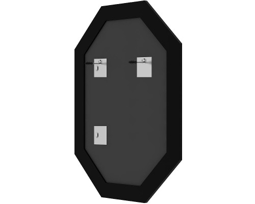 Зеркало Evoform Polygon 73х53 BY 7285 в багетной раме - Черное дерево с золотом 71 мм