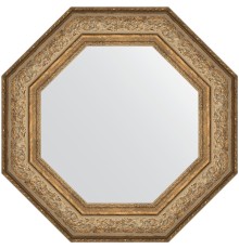 Зеркало Evoform Octagon 65x65 в багетной раме - Виньетка античная бронза 109 мм