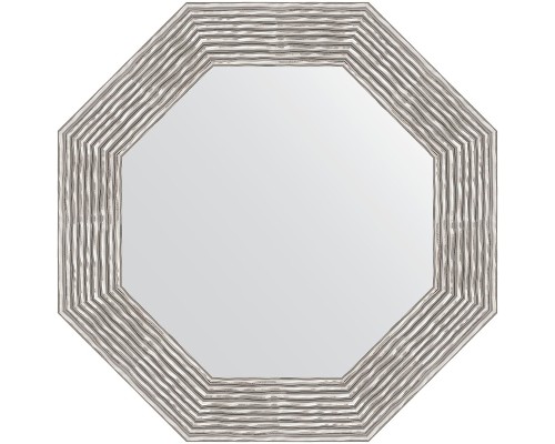 Зеркало Evoform Octagon 61х61 BY 7356 в багетной раме - Волна хром 90 мм
