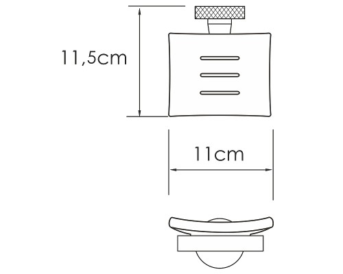 Мыльница WasserKRAFT Tauber Никель