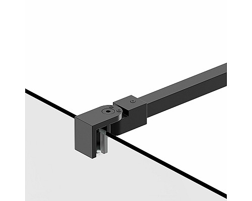 Душевая перегородка Berges Sky Black 120х200 064006 профиль Черный матовый стекло прозрачное