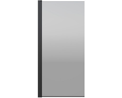 Шторка на ванну Berges River S Black 80х145 065016 профиль Черный матовый стекло тонированное