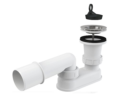 Сифон для душевого поддона Alcaplast A461-50 Хром