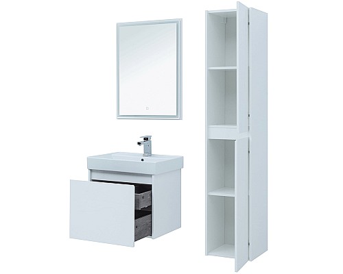 Комплект мебели для ванной Aquanet Nova Lite 60 242922 подвесной Белый