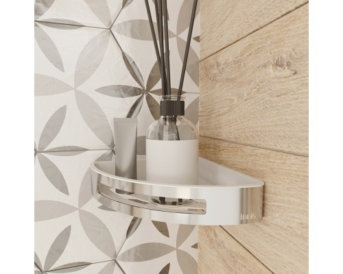 Полка корзина Iddis SHE11SPi44 угловая Хром