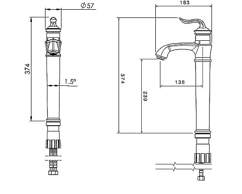 Смеситель для раковины Shouder Luka 0200304 Хром