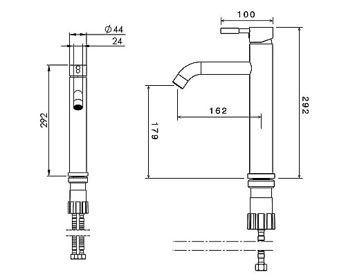 Смеситель для раковины Shouder Marino 0110304 Хром