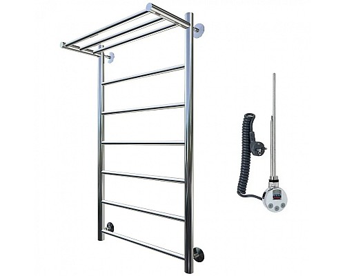 Электрический полотенцесушитель Тругор Аспект 1 элТЭН 100x50 с полкой Хром
