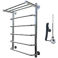Электрический полотенцесушитель Тругор Идеал 1 элТЭН 80x50 с полкой Хром