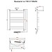 Электрический полотенцесушитель Тругор Приоритет 3 элТЭН 80x50 с полкой Хром