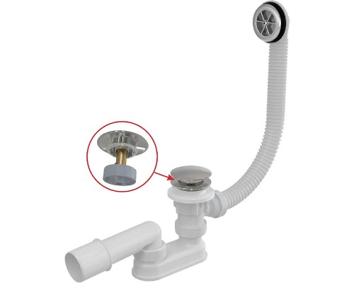 Слив-перелив Alcaplast A505CKM-100 Click-Clack Хром