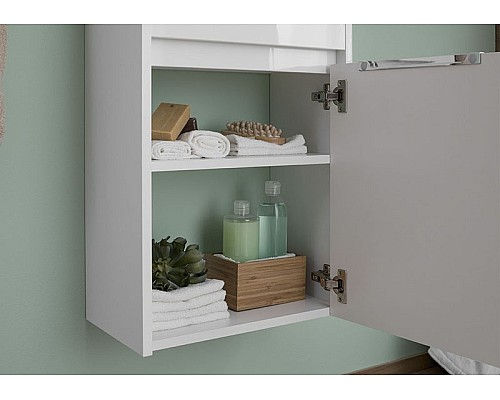 Тумба с раковиной Aquanet Дувр 45 213041 подвесная Белая