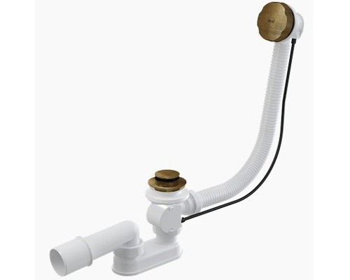 Слив-перелив Alcaplast A55Antic-RU-01 полуавтомат Бронза