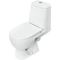 Унитаз-компакт Sanita Luxe Max SL DM WC.CC/Max/2-DM/WHT.G/S1 с бачком и сиденьем Микролифт