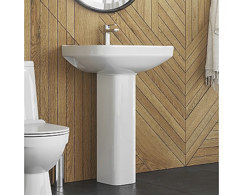 Раковина Sanita Luxe Next 60 WB.PD/Next/60-C/WHT.G/S1 Белая