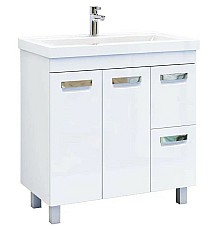 Тумба под раковину Vigo Plaza 80 tn.PLA.MIR.80.2D.2Y Белая