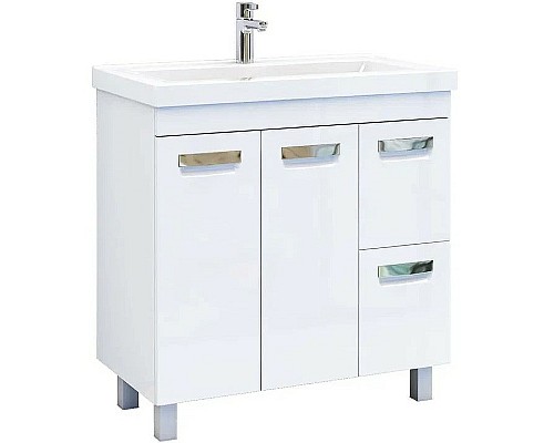 Тумба под раковину Vigo Plaza 80 tn.PLA.MIR.80.2D.2Y Белая