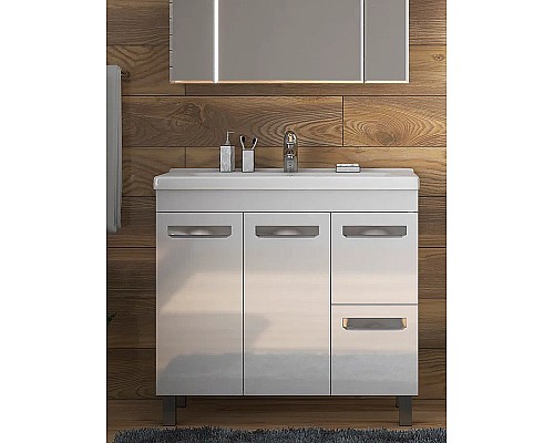 Тумба под раковину Vigo Plaza 80 tn.PLA.MIR.80.2D.2Y Белая