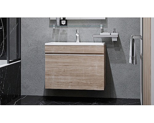 Тумба под раковину Velvex Pulsus 70 tp.PUL.PUL.70.1Y подвесная Дуб сонома